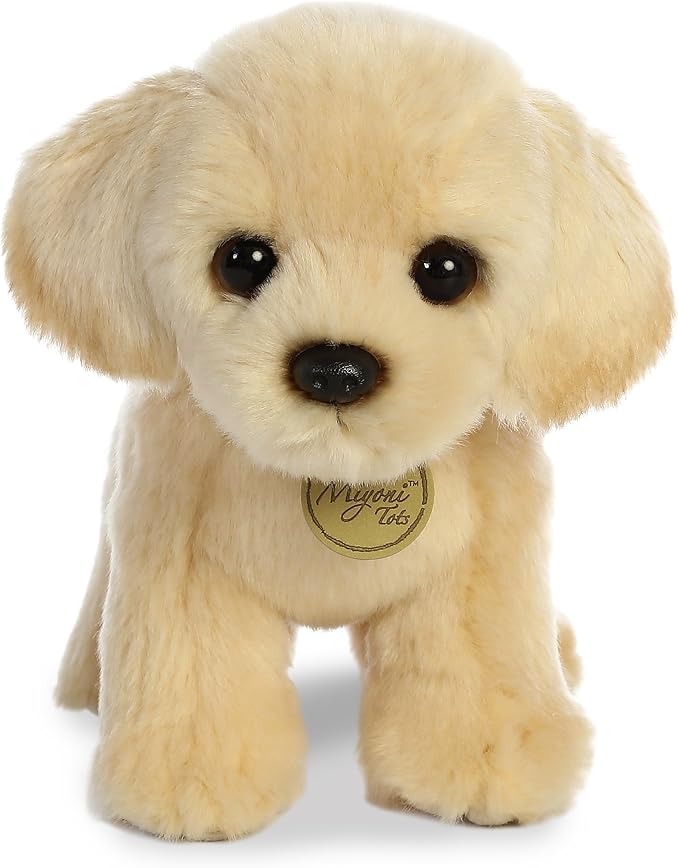 aurora03 可爱的 miyoni03 金色实验室小狗填充动物玩具 - 逼真的